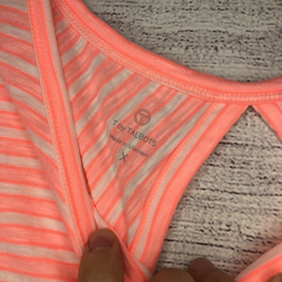 Talbots Striped Activewear Top Sz 0X - Picture 3 of 5